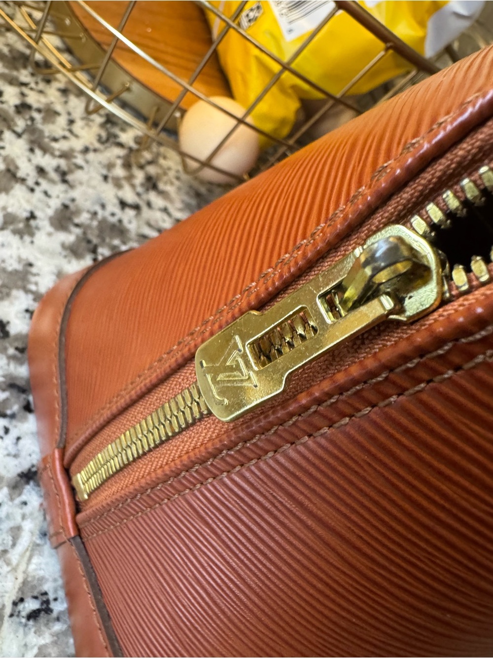 Louis Vuitton Brown Epi Leather Alma Satchel - Picture 3 of 11